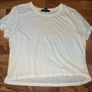 Light yellow thin crop top